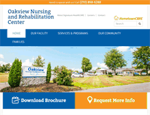 Tablet Screenshot of oakviewnursingandrehab.com